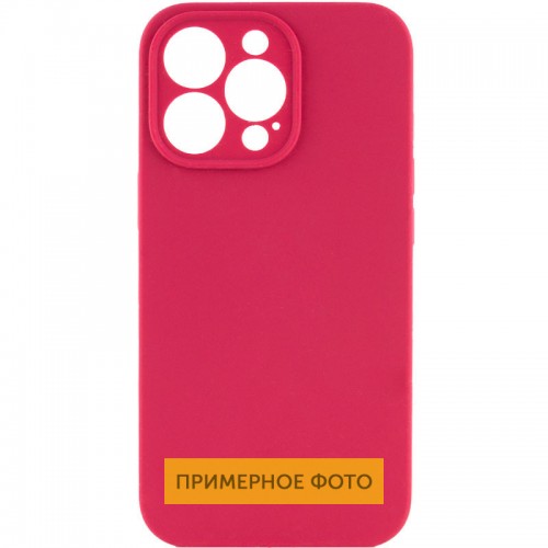 Чохол Silicone Case Full Camera Protective (AA) NO LOGO для Apple iPhone 16 Plus (6.7") Червоний / Rose Red