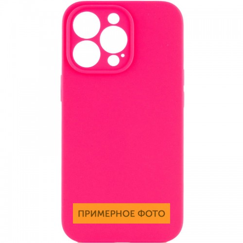 Чехол Silicone Case Full Camera Protective (AA) NO LOGO для Apple iPhone 16 Plus (6.7") Розовый / Barbie pink