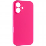 Чохол Silicone Case Full Camera Protective (AA) NO LOGO для Apple iPhone 16 Plus (6.7") Рожевий / Barbie pink