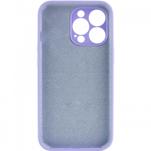 Чехол Silicone Case Full Camera Protective (AA) NO LOGO для Apple iPhone 16 Pro (6.3") Сиреневый / Dasheen