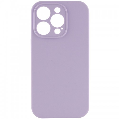 Чехол Silicone Case Full Camera Protective (AA) NO LOGO для Apple iPhone 16 Pro (6.3") Сиреневый / Lilac