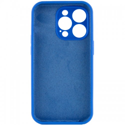 Чехол Silicone Case Full Camera Protective (AA) NO LOGO для Apple iPhone 16 Pro (6,3") Синий / Capri Blue