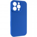 Чохол Silicone Case Full Camera Protective (AA) NO LOGO для Apple iPhone 16 Pro (6.3") Синій / Capri Blue
