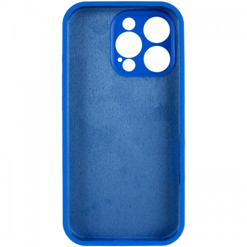 Чохол Silicone Case Full Camera Protective (AA) NO LOGO для Apple iPhone 16 Pro (6.3") Синій / Capri Blue