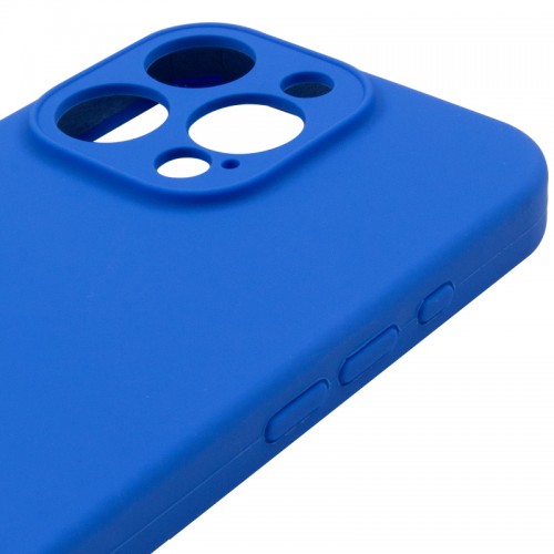 Чохол Silicone Case Full Camera Protective (AA) NO LOGO для Apple iPhone 16 Pro (6.3") Синій / Capri Blue