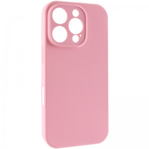 Чехол Silicone Case Full Camera Protective (AA) NO LOGO для Apple iPhone 16 Pro (6.3") Розовый / Light pink