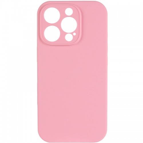 Чехол Silicone Case Full Camera Protective (AA) NO LOGO для Apple iPhone 16 Pro (6.3") Розовый / Light pink