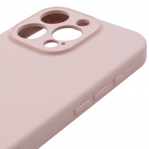 Чохол Silicone Case Full Camera Protective (AA) NO LOGO для Apple iPhone 16 Pro (6.3") Рожевий / Chalk Pink
