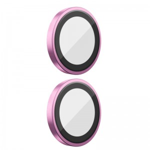 Защитное стекло BlueO Metal на камеру для Apple iPhone 16 (6.1") / 16 Plus (6.7") Розовый / Pink