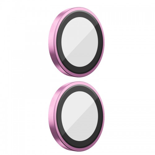 Захисне скло BlueO Metal на камеру для Apple iPhone 16 (6.1") / 16 Plus (6.7") Рожевий / Pink