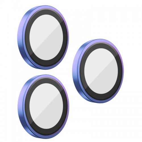 Защитное стекло BlueO Metal на камеру для Apple iPhone 16 Pro / 16 Pro Max / 15 Pro / 15 Pro Max Сиреневый / Colorful