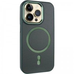 Шкіряний чохол SnapCase with MagSafe для Apple iPhone 13 Pro Max (6.7") Green