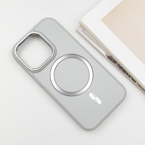 Шкіряний чохол SnapCase with MagSafe для Apple iPhone 14 Pro (6.1") Grey