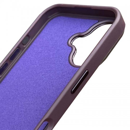Шкіряний чохол SnapCase with MagSafe для Apple iPhone 16 (6.1") Dark Purple