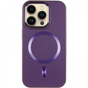 Шкіряний чохол SnapCase with MagSafe для Apple iPhone 16 Pro (6.3") Dark Purple