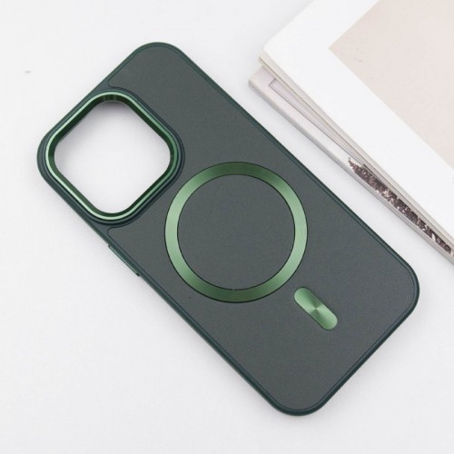 Шкіряний чохол SnapCase with MagSafe для Apple iPhone 16 Pro Max (6.9") Green