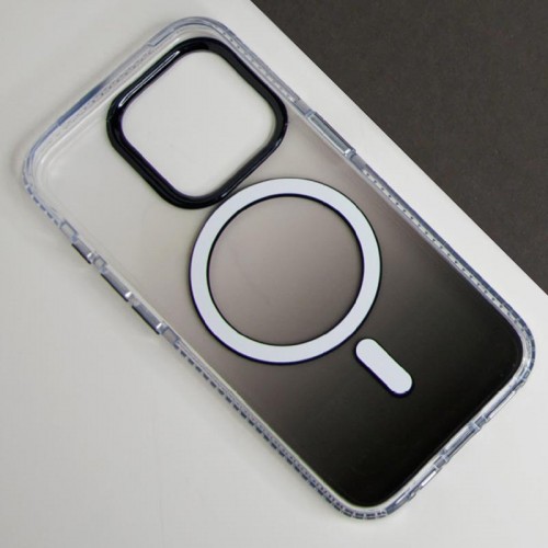 Чехол TPU+PC Shadow с MagSafe для Apple iPhone 15 (6.1") Черный