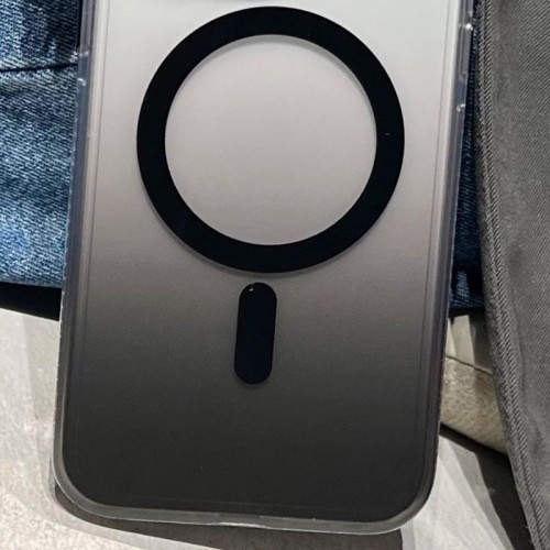 Чехол TPU+PC Shadow с MagSafe для Apple iPhone 15 (6.1") Черный