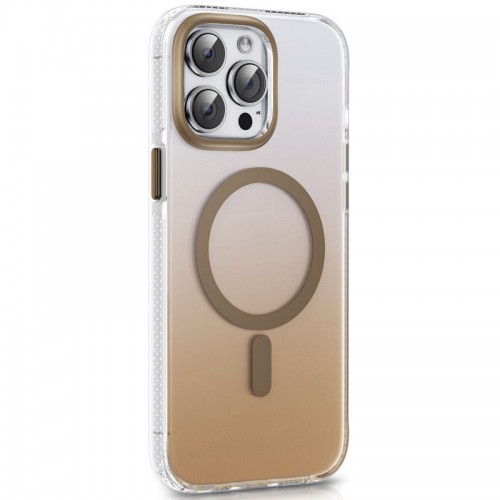 Чехол TPU+PC Shadow с MagSafe для Apple iPhone 15 Pro (6.1") Quicksand gold