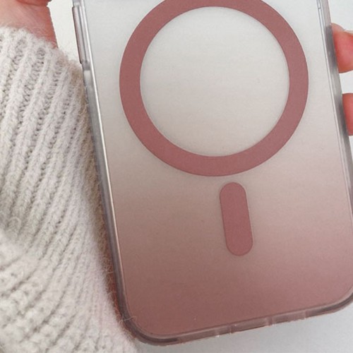 Чехол TPU+PC Shadow с MagSafe для Apple iPhone 16 (6.1") Rose Gold