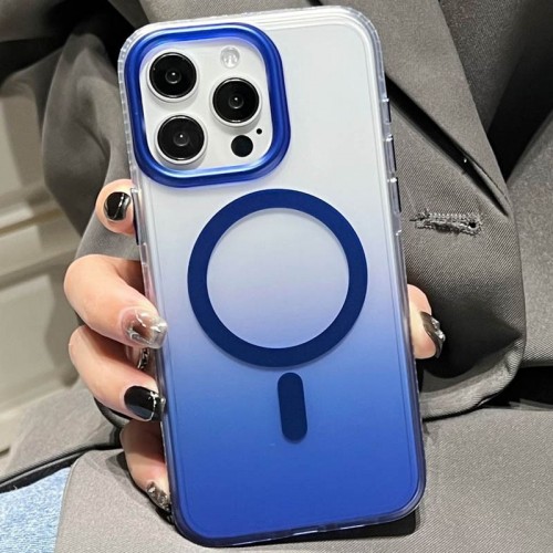 Чехол TPU+PC Shadow с MagSafe для Apple iPhone 14 Pro (6.1") Blue