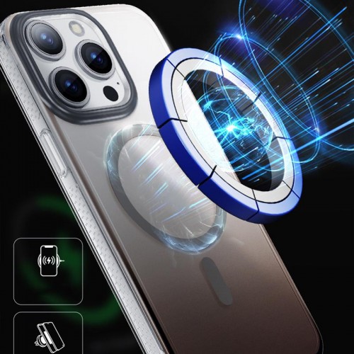 Чехол TPU+PC Shadow с MagSafe для Apple iPhone 14 Pro (6.1") Серый