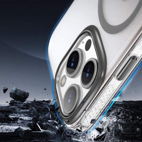 Чехол TPU+PC Shadow с MagSafe для Apple iPhone 14 Pro Max (6,7") Серый