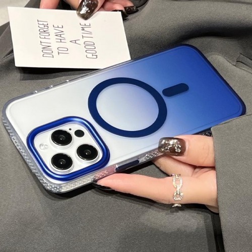 Чехол TPU+PC Shadow с MagSafe для Apple iPhone 14 Pro Max (6,7") Синий