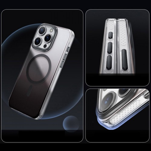 Чехол TPU+PC Shadow с MagSafe для Apple iPhone 14 Pro Max (6.7") Черный