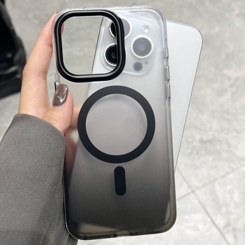 Чехол TPU+PC Shadow с MagSafe для Apple iPhone 14 Pro Max (6.7") Черный