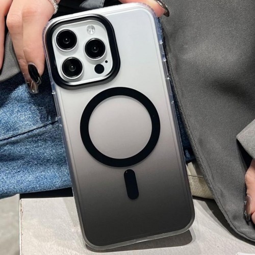 Чехол TPU+PC Shadow с MagSafe для Apple iPhone 14 Pro Max (6.7") Черный