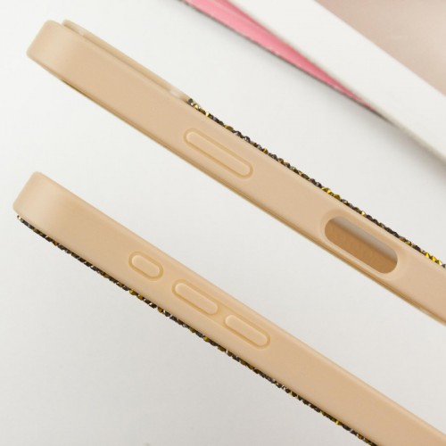 Чехол TPU Bling World Rock Diamond с MagSafe для Apple iPhone 16 Pro (6.3") Gold