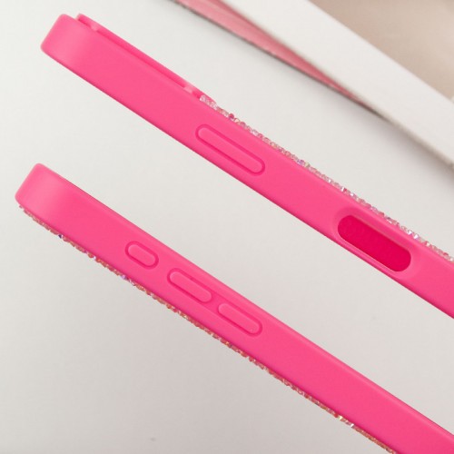 TPU чохол Bling World Rock Diamond with MagSafe для Apple iPhone 16 Pro (6.3") Rose