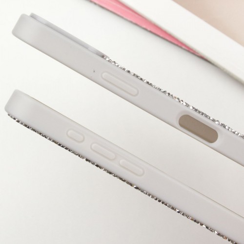 TPU чохол Bling World Rock Diamond with MagSafe для Apple iPhone 16 (6.1") Silver