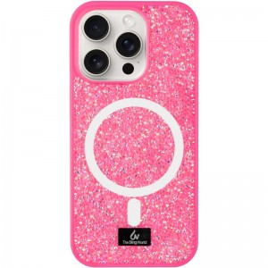 TPU чохол Bling World Rock Diamond with MagSafe для Apple iPhone 15 Pro (6.1") Rose