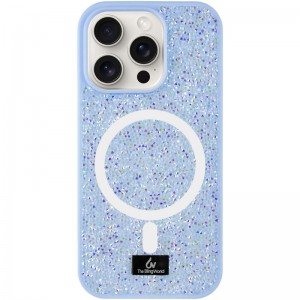 TPU чохол Bling World Rock Diamond with MagSafe для Apple iPhone 14 Pro (6.1") Light blue