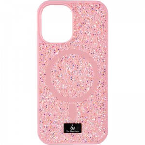 TPU чохол Bling World Rock Diamond with MagSafe для Apple iPhone 12 Pro Max (6.7") Pink