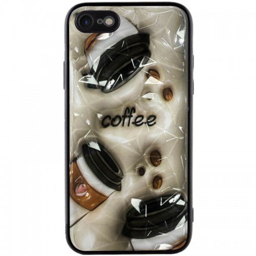 TPU+PC чохол Prisma Plushie для Apple iPhone 7 / 8 / SE (2020) (4.7") Coffee