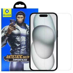 Захисне 2.5D скло Blueo Full Cover HD Clear для Apple iPhone 15 Pro (6.1") Прозрачное