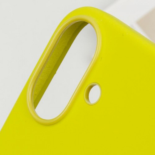 Чехол Silicone case (AAA) с Magsafe и анимацией (button) для Apple iPhone 16 (6.1") Star Fruit