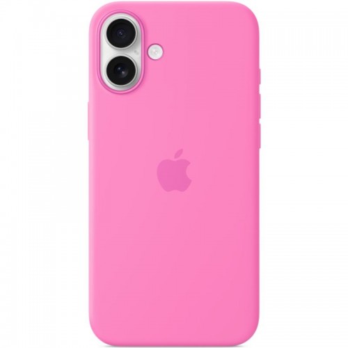 Чехол Silicone case (AAA) with Magsafe and Animation (button) для Apple iPhone 16 (6.1") Peony