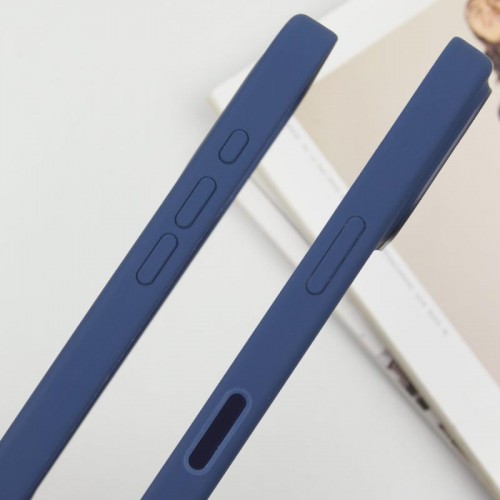 Чохол Silicone case (AAA) with Magsafe and Animation (button) для Apple iPhone 16 Pro (6.3") Denim