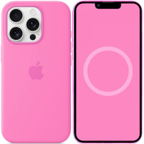 Чохол Silicone case (AAA) with Magsafe and Animation (button) для Apple iPhone 16 Pro Max (6.9") Peony