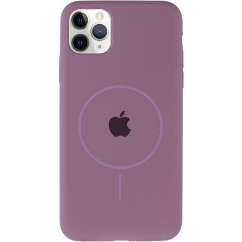 Чохол Silicone Case Full Protective (AA) with MagSafe для Apple iPhone 11 Pro Max (6.5") Ліловий / Lilac Pride