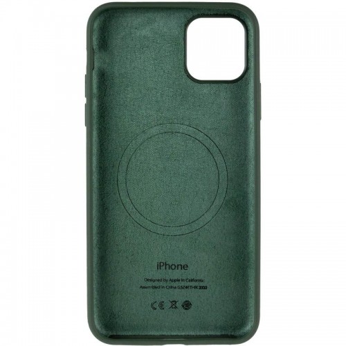 Чохол Silicone Case Full Protective (AA) with MagSafe для Apple iPhone 11 Pro Max (6.5") Зелений / Cyprus Green