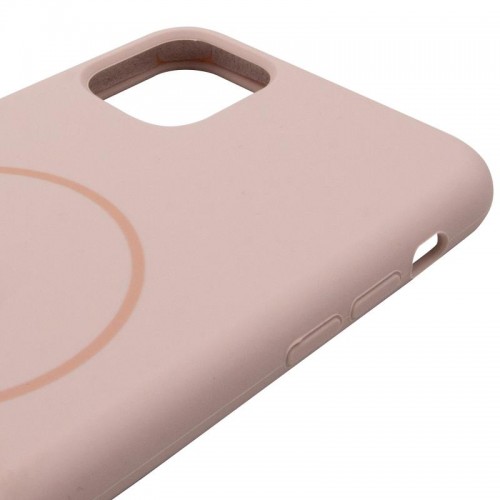 Чохол Silicone Case Full Protective (AA) with MagSafe для Apple iPhone 11 Pro Max (6.5") Рожевий / Pink Sand