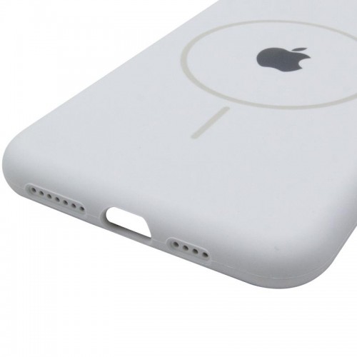 Чохол Silicone Case Full Protective (AA) with MagSafe для Apple iPhone 11 Pro Max (6.5") Білий / White