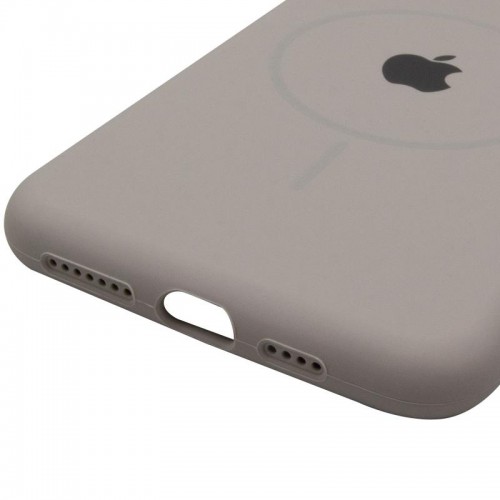 Чохол Silicone Case Full Protective (AA) with MagSafe для Apple iPhone 11 Pro Max (6.5") Сірий / Light Grey