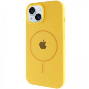 Чохол Silicone Case Full Protective (AA) with MagSafe для Apple iPhone 14 Plus (6.7") Жовтий / Yellow