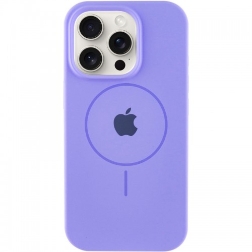 Чохол Silicone Case Full Protective (AA) with MagSafe для Apple iPhone 15 Pro (6.1") Бузковий / Lilac